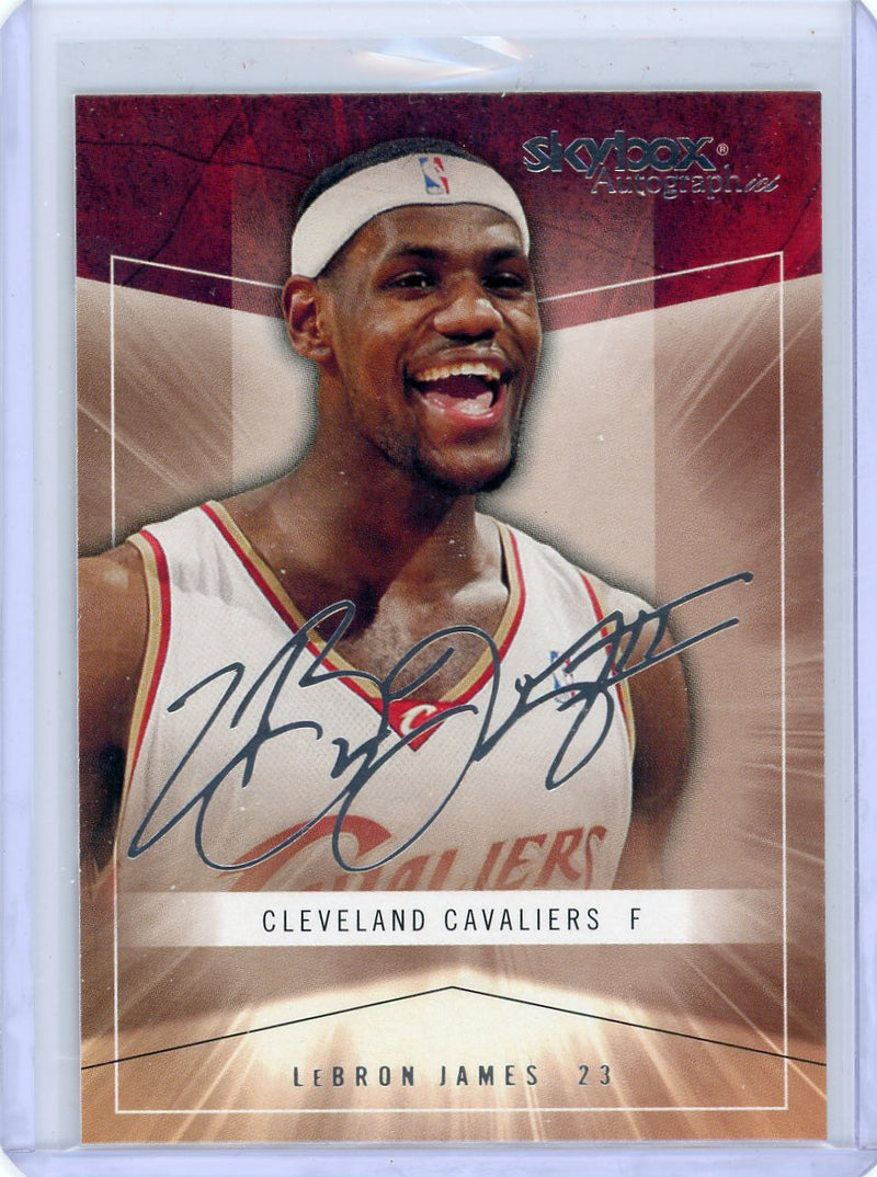 LeBron James 2004-05 Fleer Skybox Autographics (Not a true auto)
