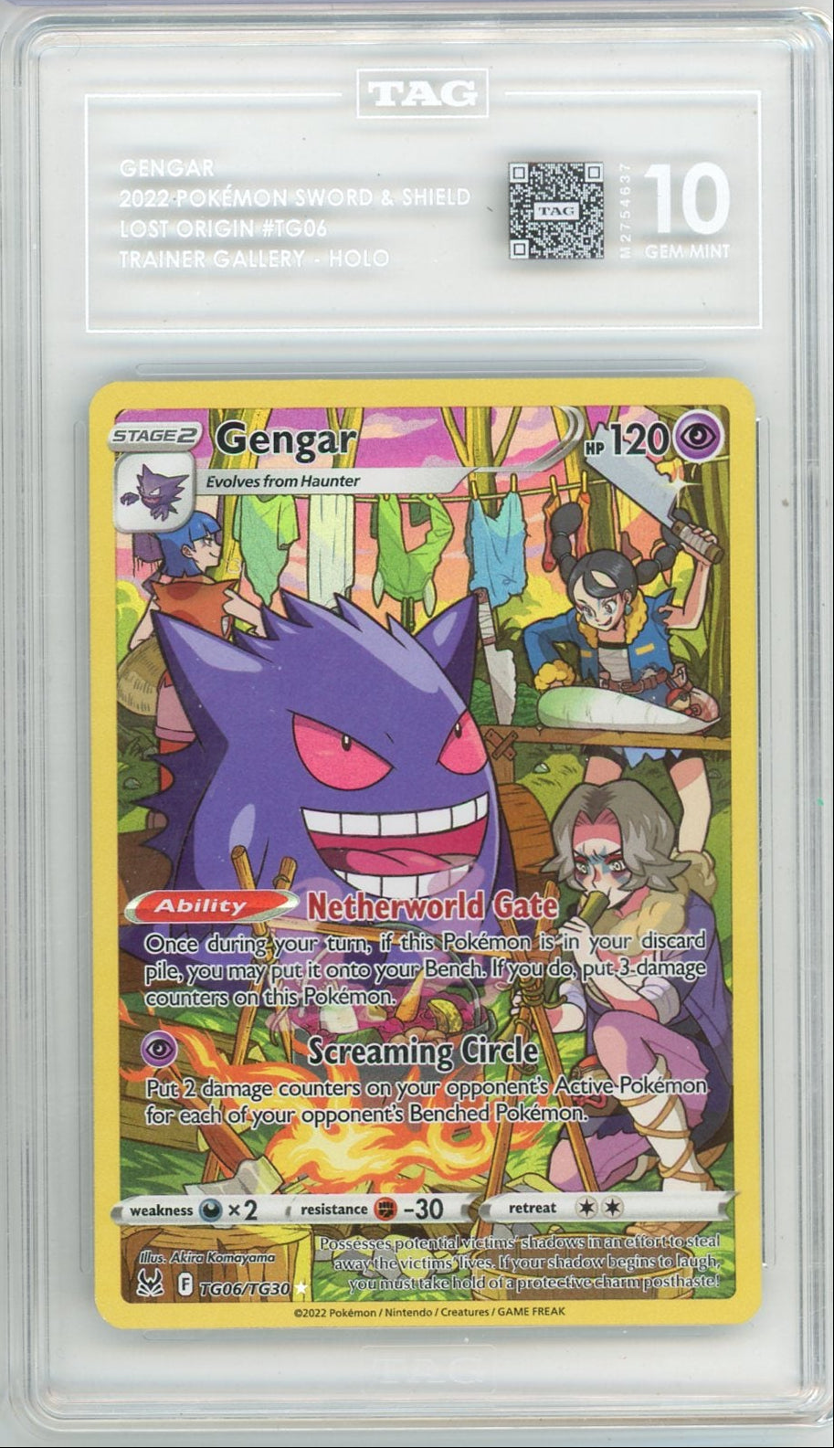 Gengar Pokémon Lost Origin Trainer Gallery #TG06/T30 TAG 10