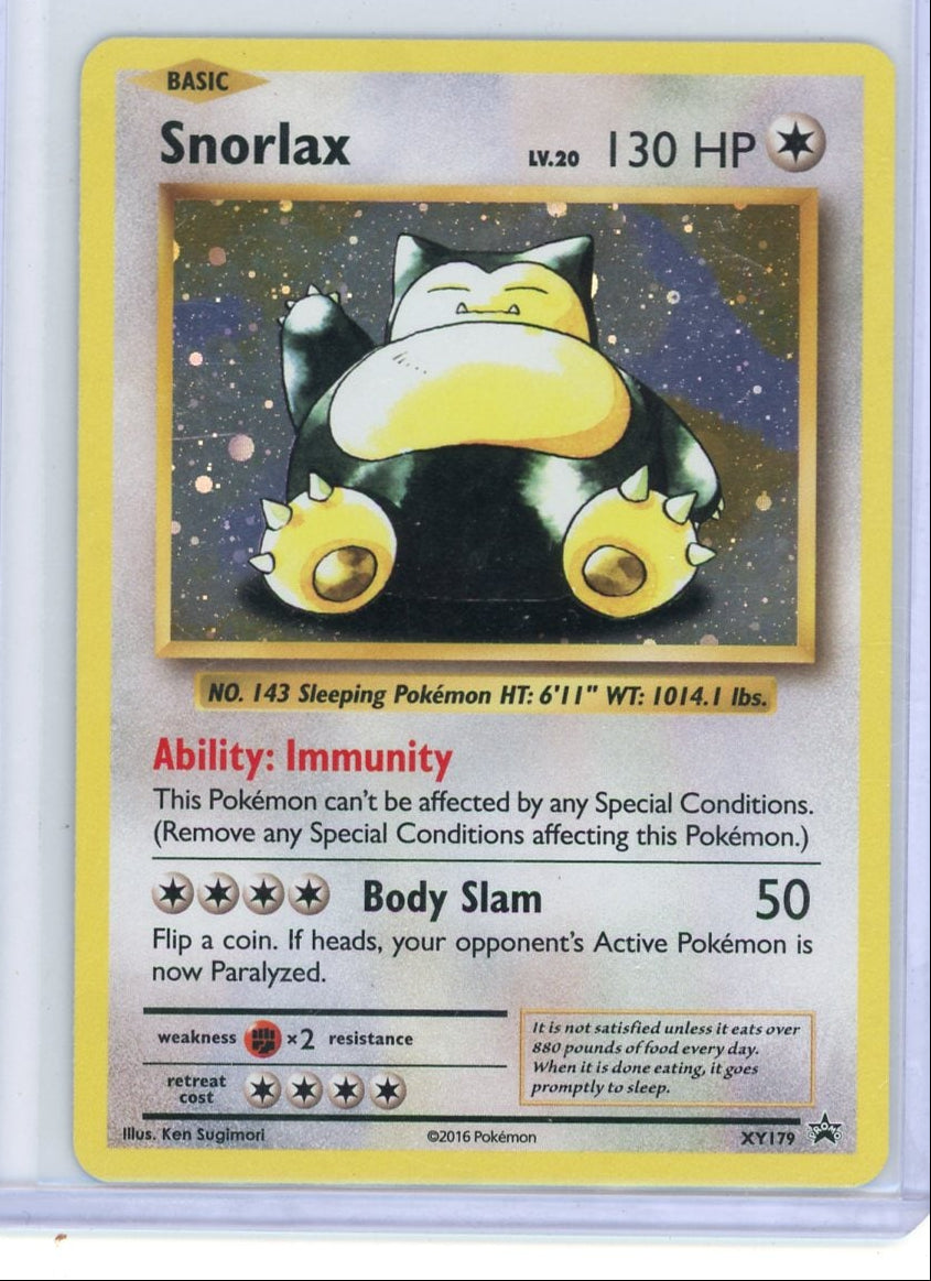 Snorlax Pokémon XY Black Star Promo #XY179