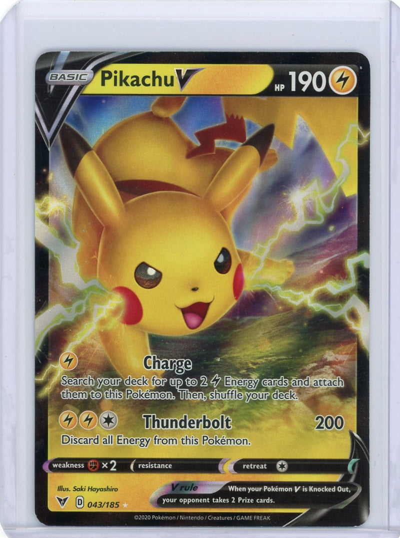 Pikachu V 2020 Pokémon rare holo 043/185