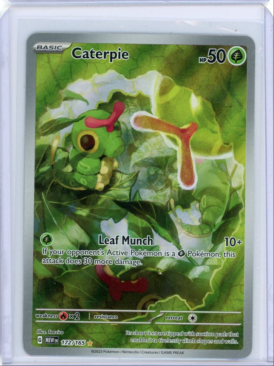 Caterpie Pokémon 151 Illustration Rare #172/165