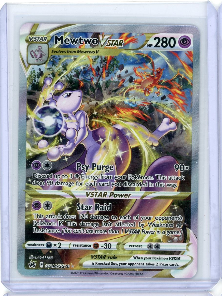 Mewtwo Vstar Pokémon Crown Zenith Galarian Gallery #GG44/GG70