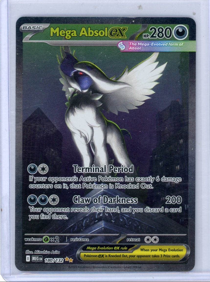 Mega Absol ex 2025 Pokemon Mega Evolution Special Illustration rare #180/132