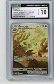 Omanyte 2023 Pokemon 151 Illustration rare #180/165 CGC 10