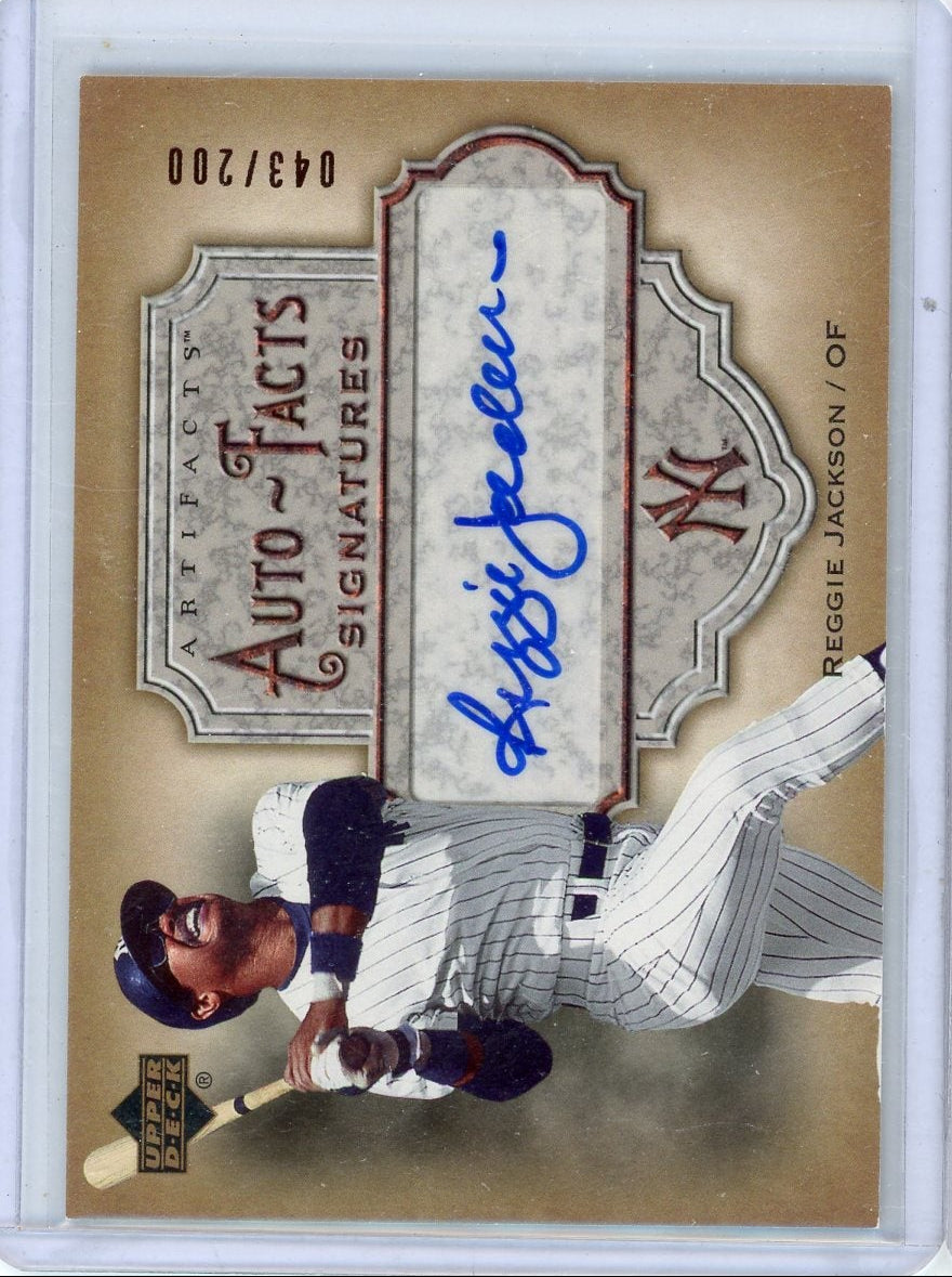 Reggie Jackson 2006 Upper Deck Artifacts Auto-Facts Signatures #'d 043/200