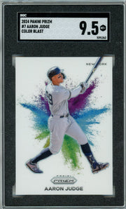 Aaron Judge 2024 Panini Prizm Baseball Color Blast SGC 9.5