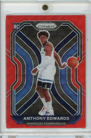 Anthony Edwards 2021 Panini Ruby Wave Prizm RC
