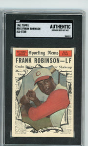 Frank Robinson 1961 Topps All-Star #581 SGC Authentic (Min. Size)