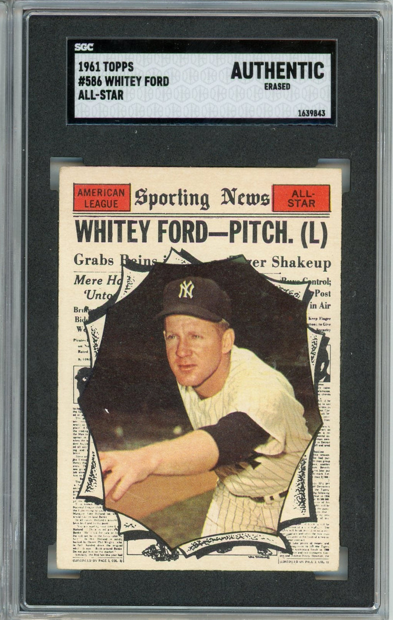 Whitey Ford 1961 Topps All-Star 