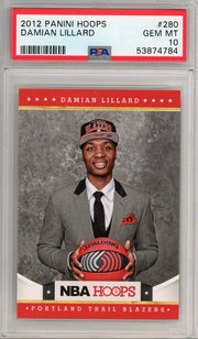 Damian Lillard 2012 Panini Hoops RC PSA 10