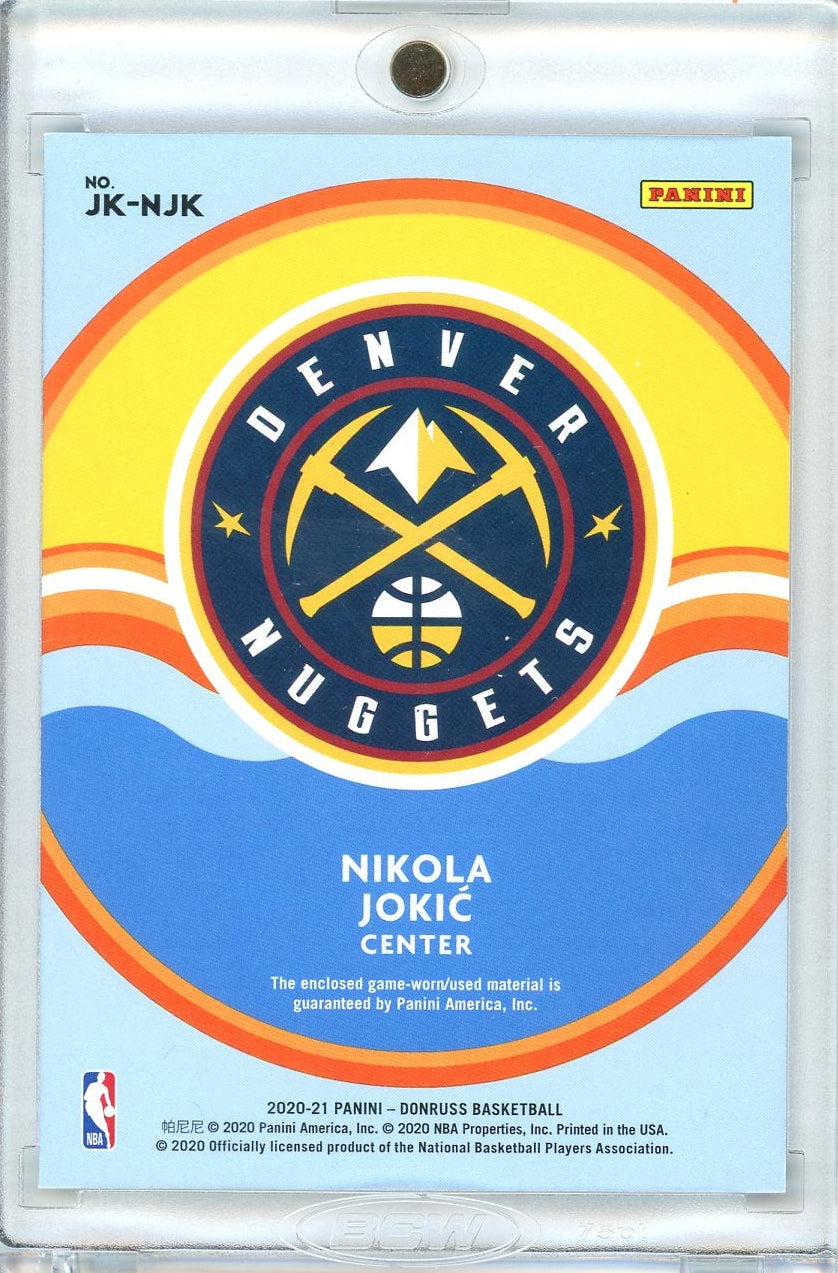 Nikola Jokic 2020 Panini Donruss Jersey Kings Patch