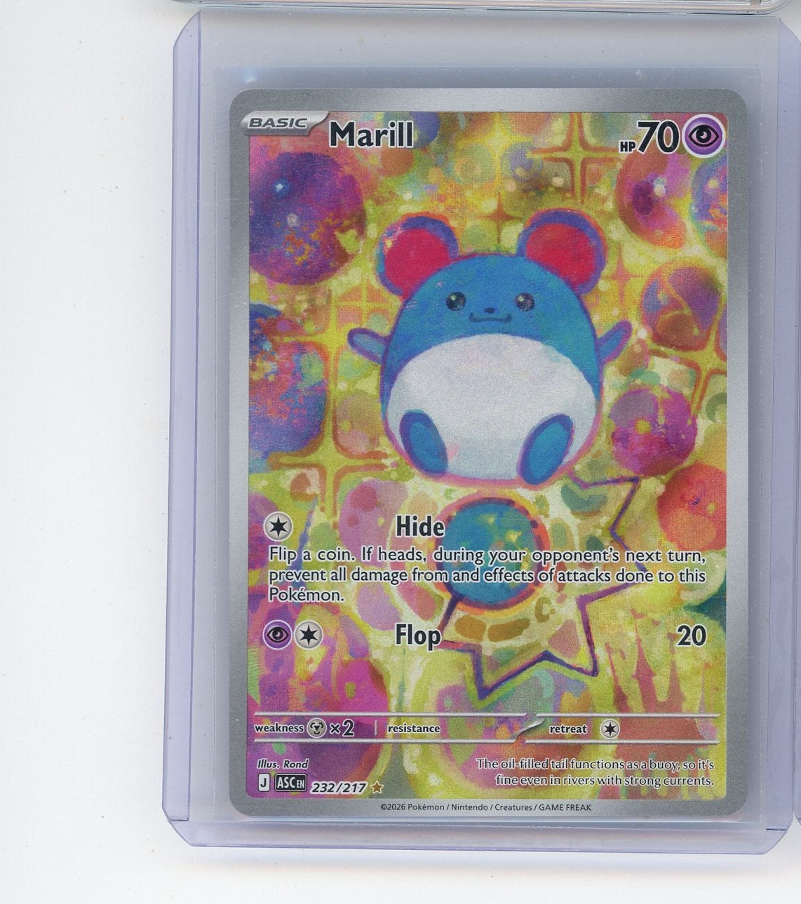 Marill Pokémon Ascended Heroes Illustration Rare 232/217