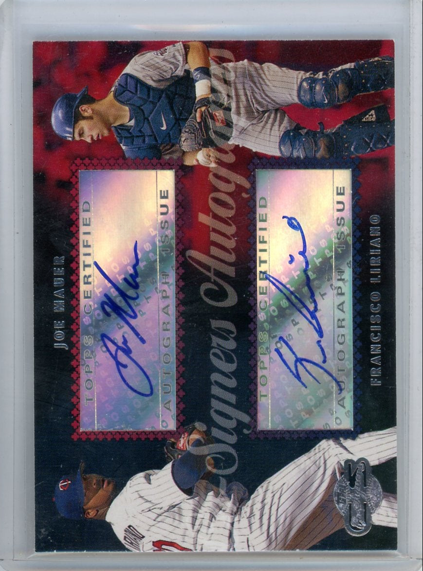 Joe Mauer & Francisco Liriano 2006 Topps Co-Signers Autographs CS-42