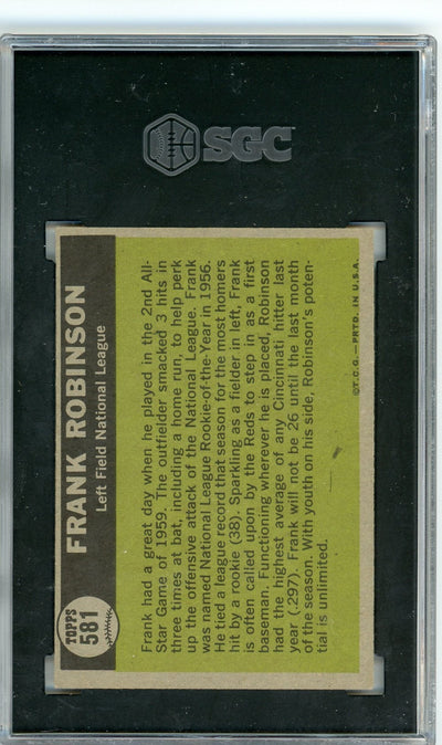 Frank Robinson 1961 Topps All-Star #581 SGC Authentic (Min. Size)