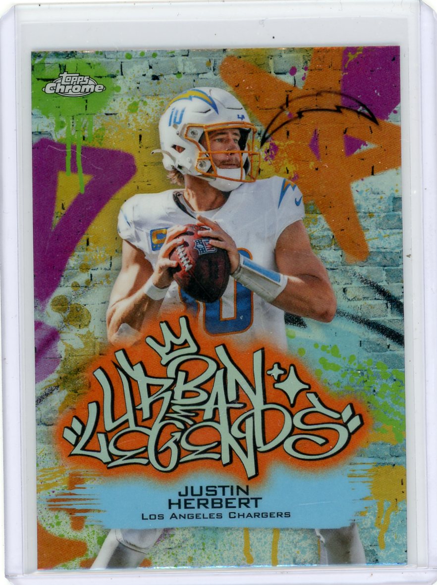 Justin Herbert 2025 Topps Chrome Urban Legends SSP