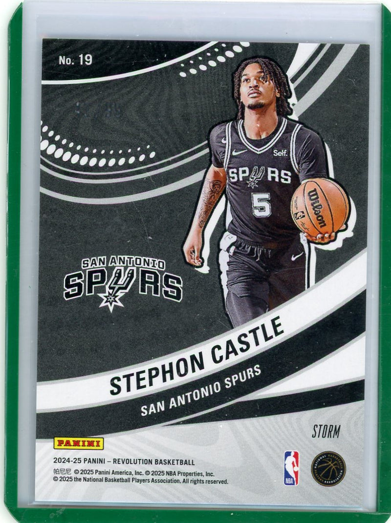 Stephon Castle 2024 Panini Revolution Vortex green rookie card 