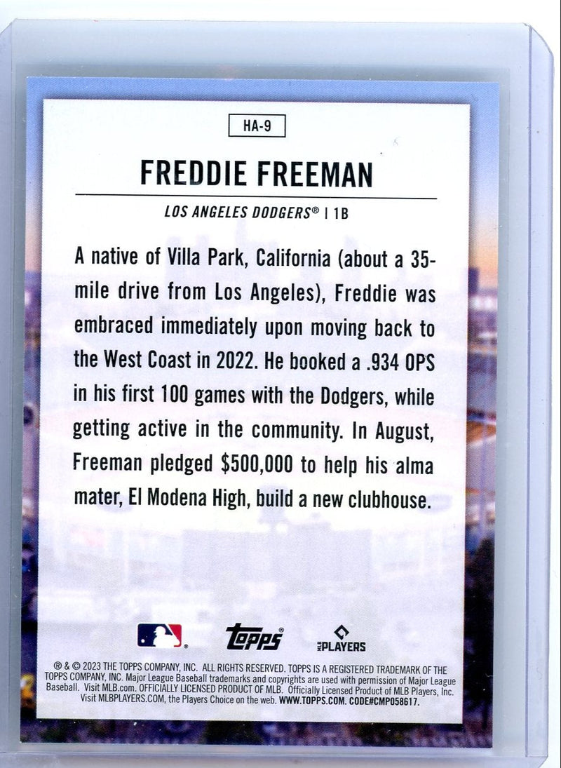 Freddie Freeman 2023 Topps Home Field Advantage