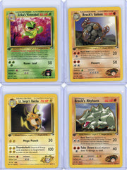 2000 Pokemon Gym Heroes 1st Edition non-holo 7-card lot