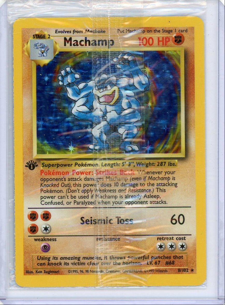 Machamp 1st Edition 1999 Pokemon Sealed Promo #8/102
