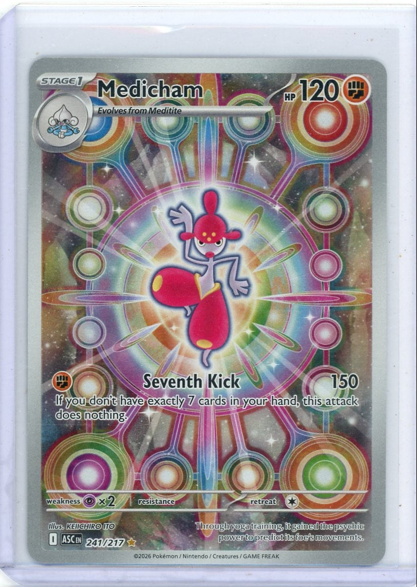 Medicham 2026 Pokémon Ascended Heroes Illustration rare #241/217