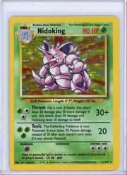 Nidoking 1999 Pokemon Base Set holo #11/102 HP