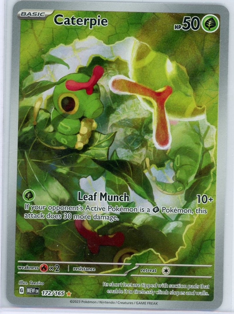Caterpie Pokémon 151 Illustration Rare #172/165