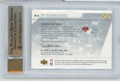 Patrick Ewing 2003-24 Upper Deck SP Authentic SP Signatures auto BGS 9.5 AUTO 10