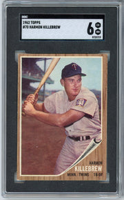 Harmon Killebrew 1962 Topps #70 SGC 6