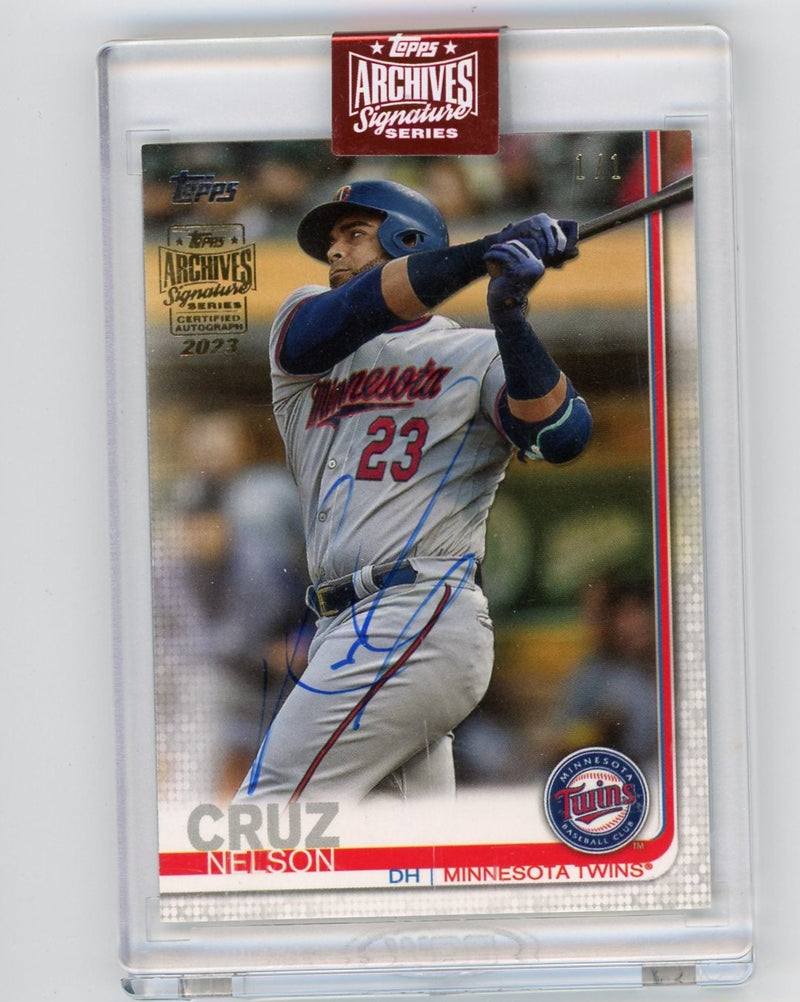 Nelson Cruz 2023 Topps Archive Signatures 2019 Topps autograph 