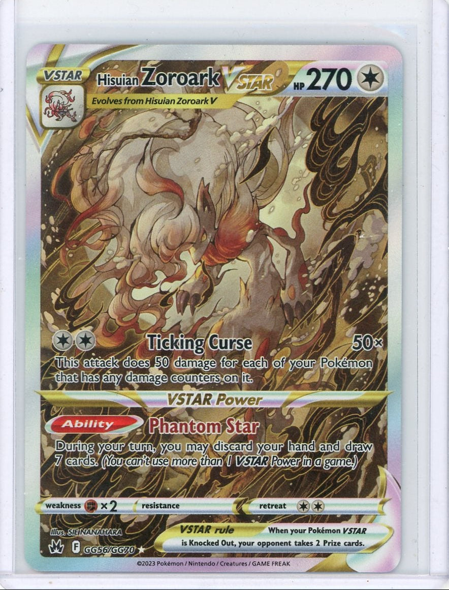 Hisuian Zoroark Vstar Pokémon Crown Zenith Ultra Rare #GG56/GG70
