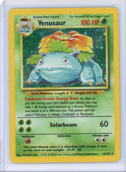 Venusaur 1999 Pokemon Base Set holo #15/102 MP