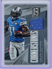 Calvin Johnson 2014 Panini Spectra Cornerstones Relic #'d 35/49