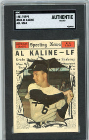 Al Kaline 1961 Topps All-Star #580 SGC Authentic (Erased)