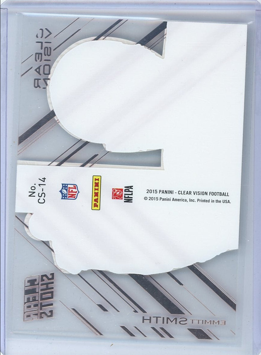 Emmitt Smith 2015 Panini Clear Vision Clear Shots Red #'d 18/25