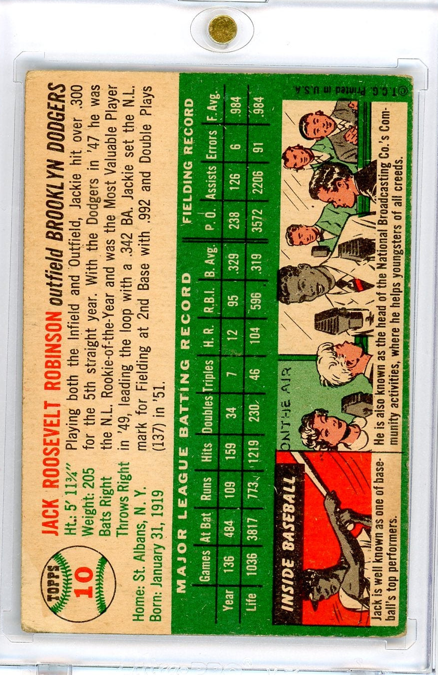 Jackie Robinson 1954 Topps #10