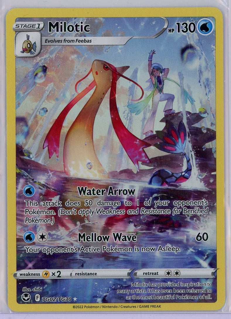 Milotic Pokémon Silver Tempest Trainer Gallery Ultra Rare #TG02/TG30