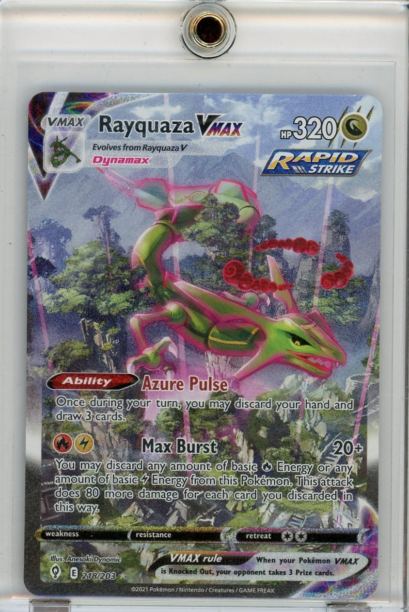 Rayquaza Vmax Pokémon Evolving Skies Alternate Full Art #218/203