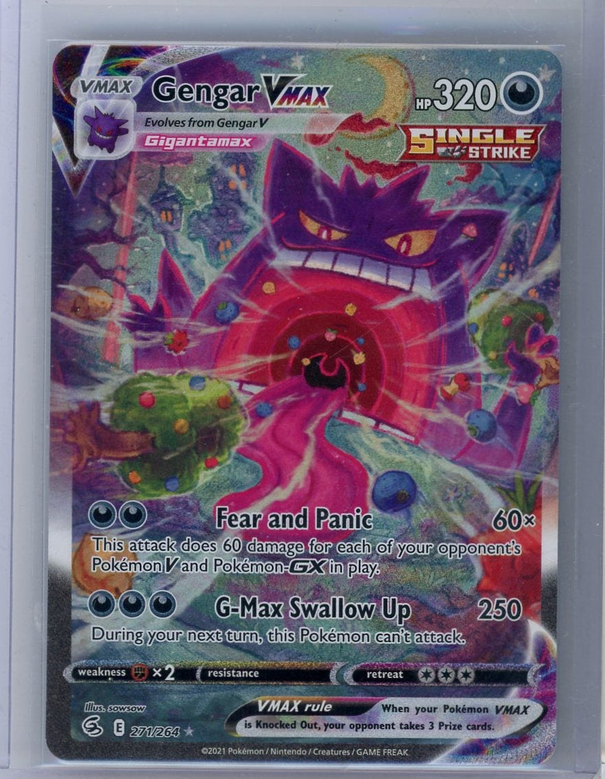 Gengar Vmax Pokémon Fusion Strike Alternate Full Art #271/264