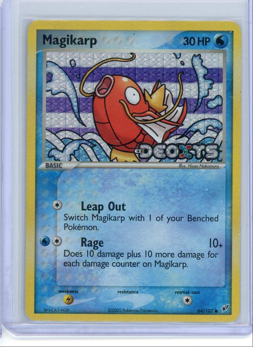 Magikarp Pokémon ex Deoxys Reverse Holo #64/107
