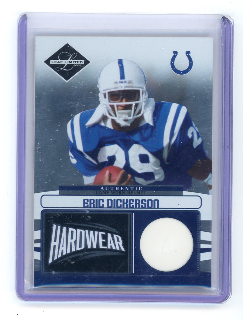 Eric Dickerson 2006 Donruss Leaf Limited Hardwear Game Worn Helmet 