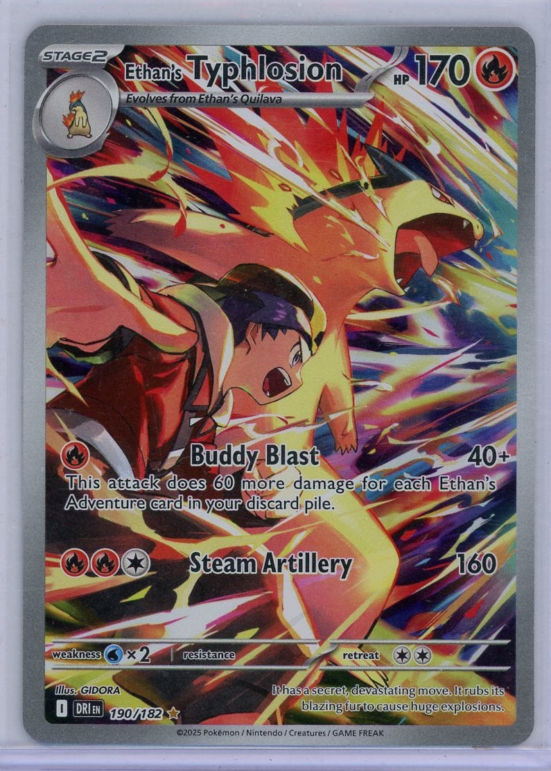 Ethan's Typhlosion Pokémon Destined Rivals Illustration Rare #190/182
