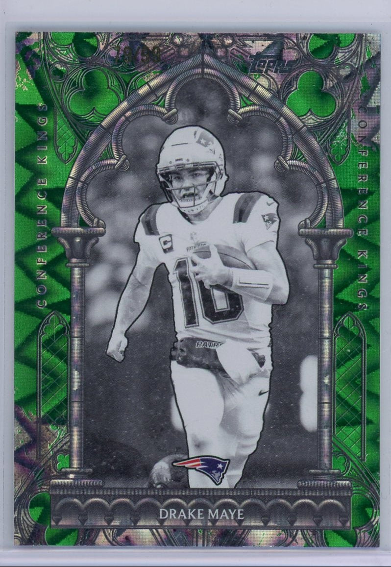 Drake Maye 2026 Topps Conference Kings Green #'d 79/99
