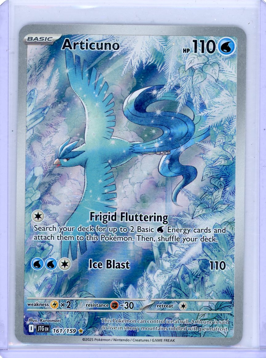 Articuno 2025 Pokemon Journey Together Illustration rare holo #161/159