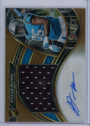 Derrick Brown 2020 Panini Select RPA #'d 42/49
