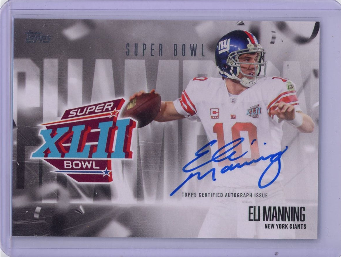 Eli Manning 2026 Topps Super Bowl Autograph #SBCS-EM