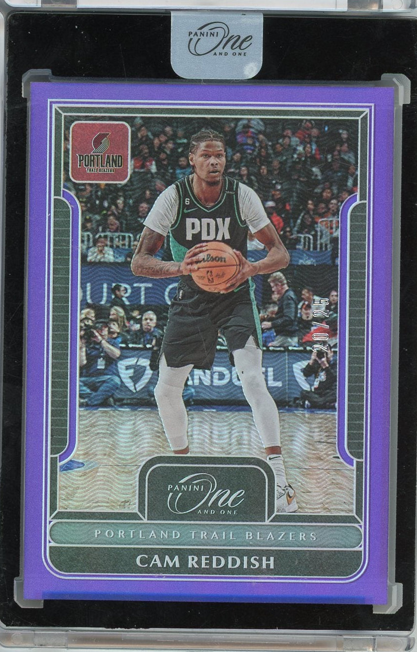 Cam Reddish 2022-23 Panini One and One purple #'d 20/25