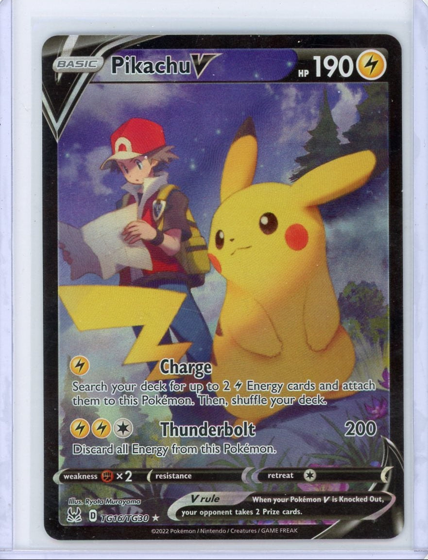 Pikachu V 2022 Pokemon Lost Origin #TG16/TG30