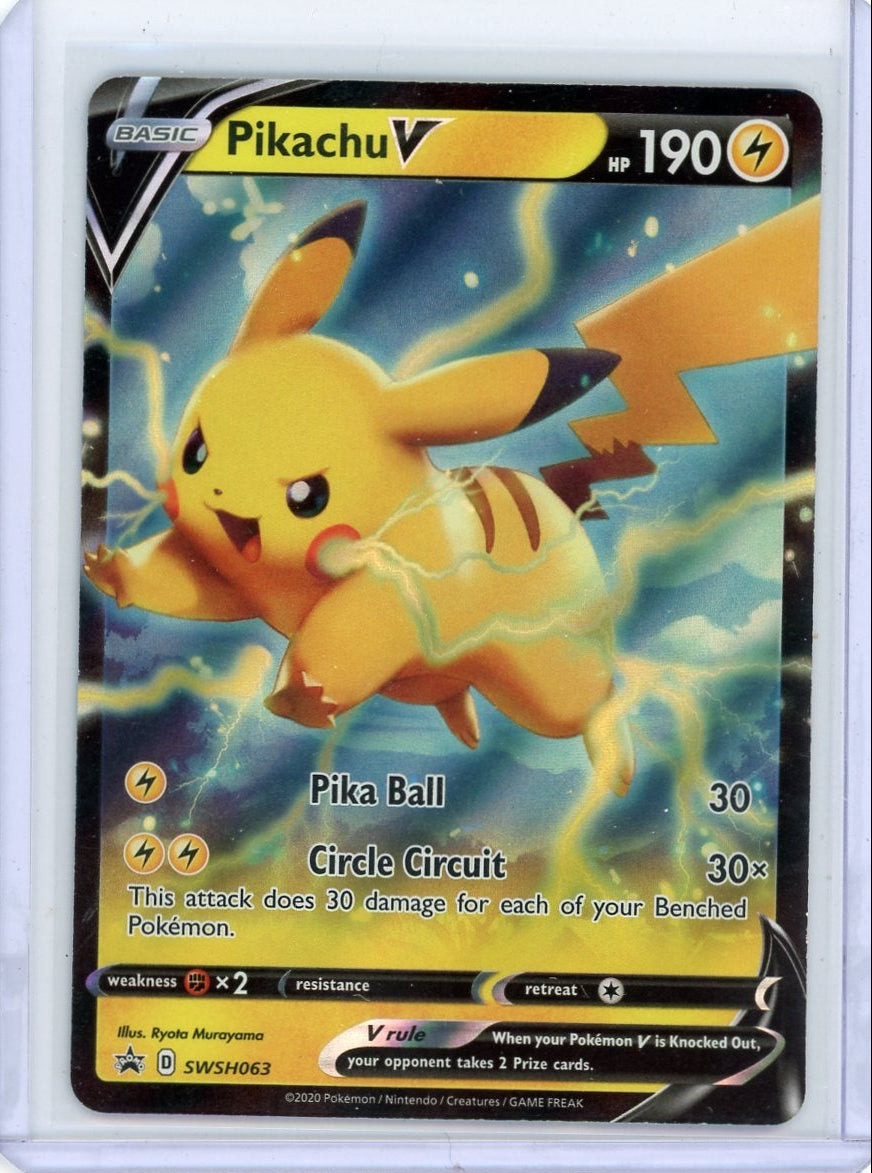 Pikachu V 2020 Pokemon Black Star Promo #SWSH063