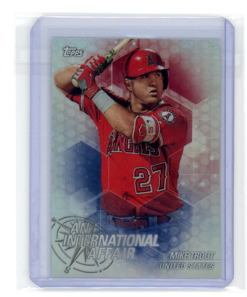 Mike Trout 2018 Topps Chrome Update An International Affair