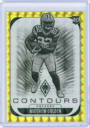 Matthew Golden 2025 Panini Phoenix Contours gold rc #'d 006/149